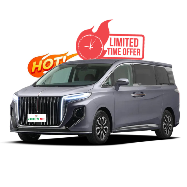 HONGQI HQ9 MPV smart auto Vehicle Hongqi HQ9 7 Seats Hybrid 2023 Purple Cheap Price Smart Luxury Cars For Adult car